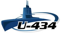 U-434 auf der Elbmeile